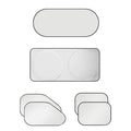 Blackout Car Window Privacy Shades 6 Pack Travel Camping Sun Cover Visors