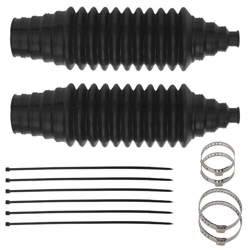 Car Steering Rack Boot Gaiter Kit Pair Rubber Replacement Cut To Size Fit