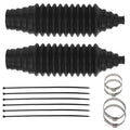 Car Steering Rack Boot Gaiter Kit Pair Rubber Replacement Cut To Size Fit