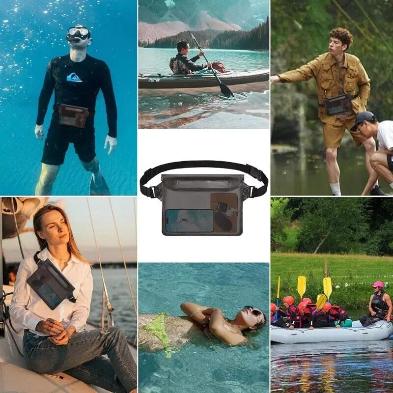 Beach Swimming Waterproof Underwater Waist Bag Pouch Dry Case Pack Pocket Wallet