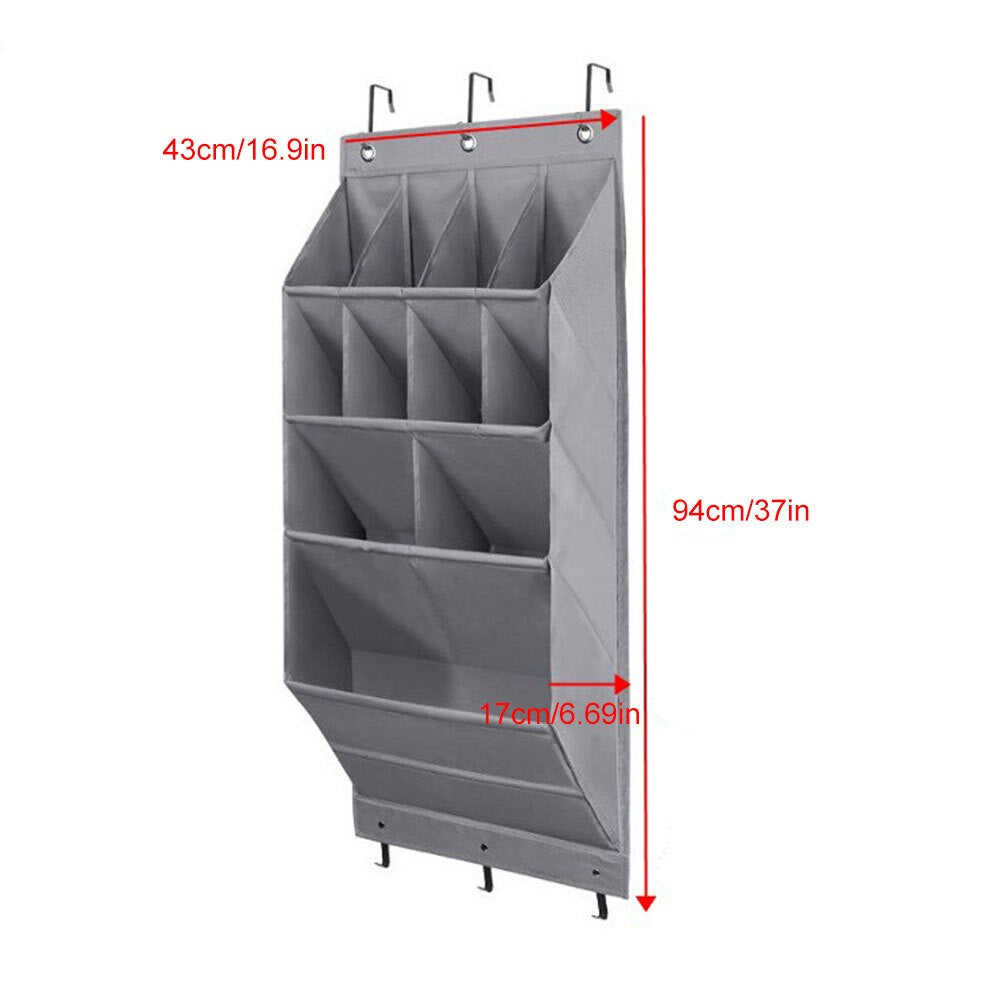 11 Pocket Shoe Holder Organiser Over The Door Hanging Shelf Rack Storage Hook UK