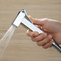 Chrome Square Bidet Shattaf Douche Toilet Hygienic Shower Head Sprayer Solid NEW