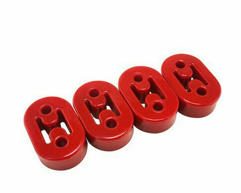 8PCS Rubber Exhaust Hanger Mounts 2 Hole Muffler Rubber Universal red