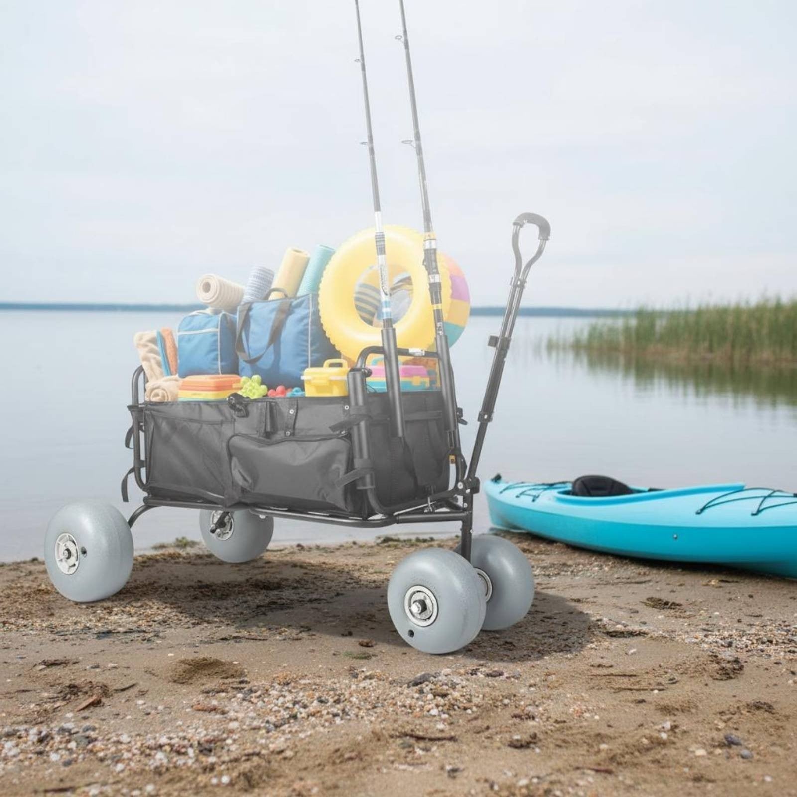 PU Beach Wheel Easy to Inflate Beach Vehicle Wheel Wear-Resistant