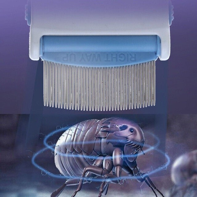 Electric Vacuum Head Nit Anti Lice Comb Brush Pet Dog Flea Filter Remover Tool