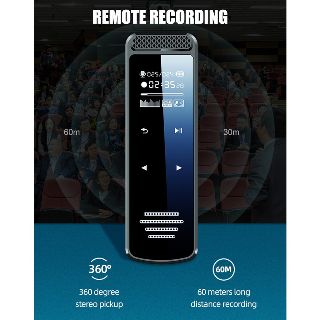 Portable Digital Voice Activated Dictaphone Audio Sound Recorder MP3 Player UK