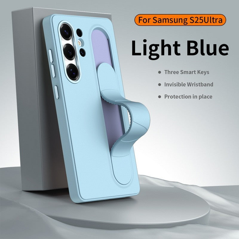 Case For Samsung Galaxy S26 Ultra  Smart Button Wristband Cover