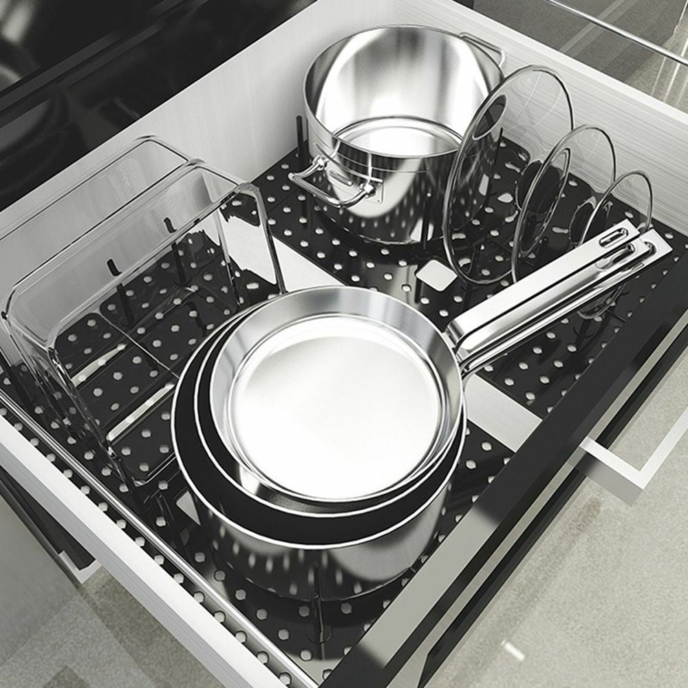 Rack Kitchen Shelf Organizer Drawer Organizer Tray Bowl Pot Storage Holder