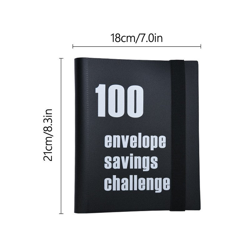 100 Envelope Challenge Binder Cash Savings Challenge Book Saving Money Envelope