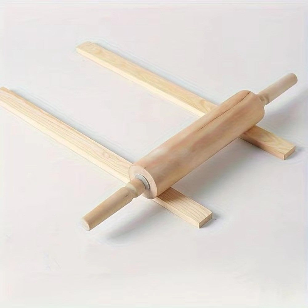 8pcs Wooden Rolling Pin Guides Clay Roller Rails  For Ceramics and Pottery Clay