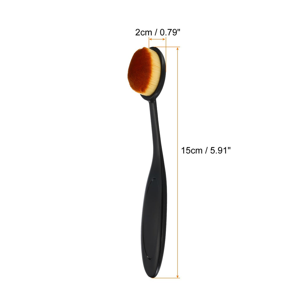 10Pcs Blending Brushes for Crafts, 4# Ink Blending Brushes Black (Brown Hair)