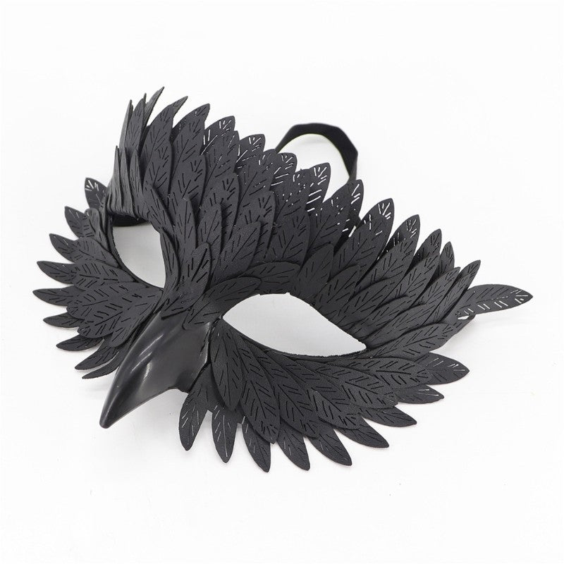 Bird Beak Mask Masquerades Mask Halloween Mask Owl Feather Half Face Mask