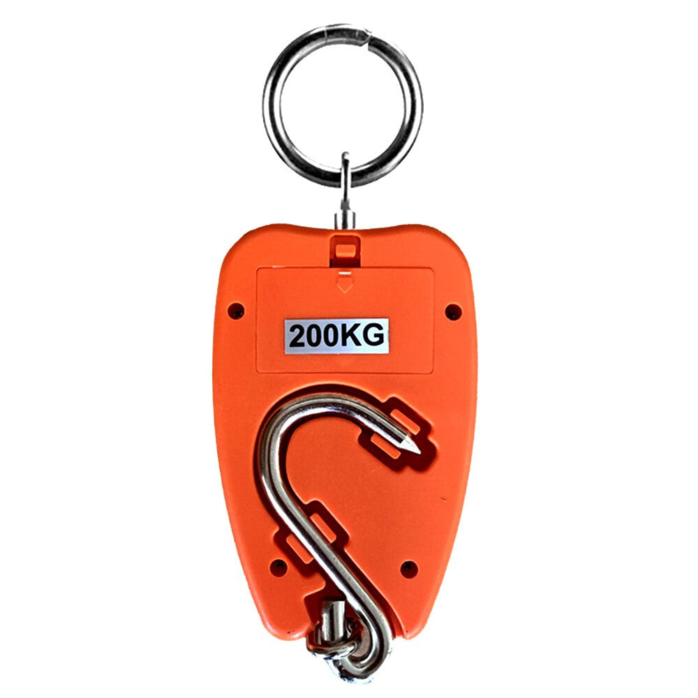 200kg Digital Hanging Scale – Mini Portable Electronic Hook Crane Scale w/ LCD