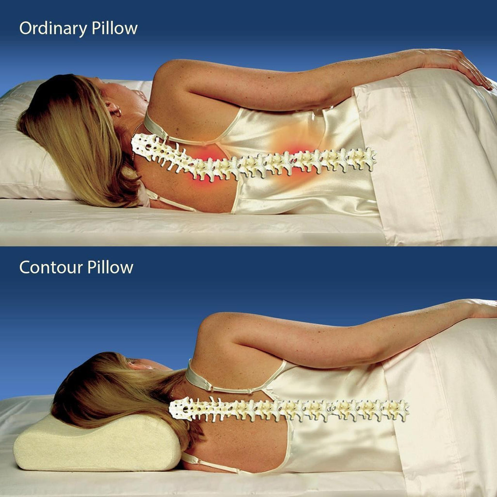 Memory Foam Pillow Contour Neck Back Support Orthopaedic Head My Pillows