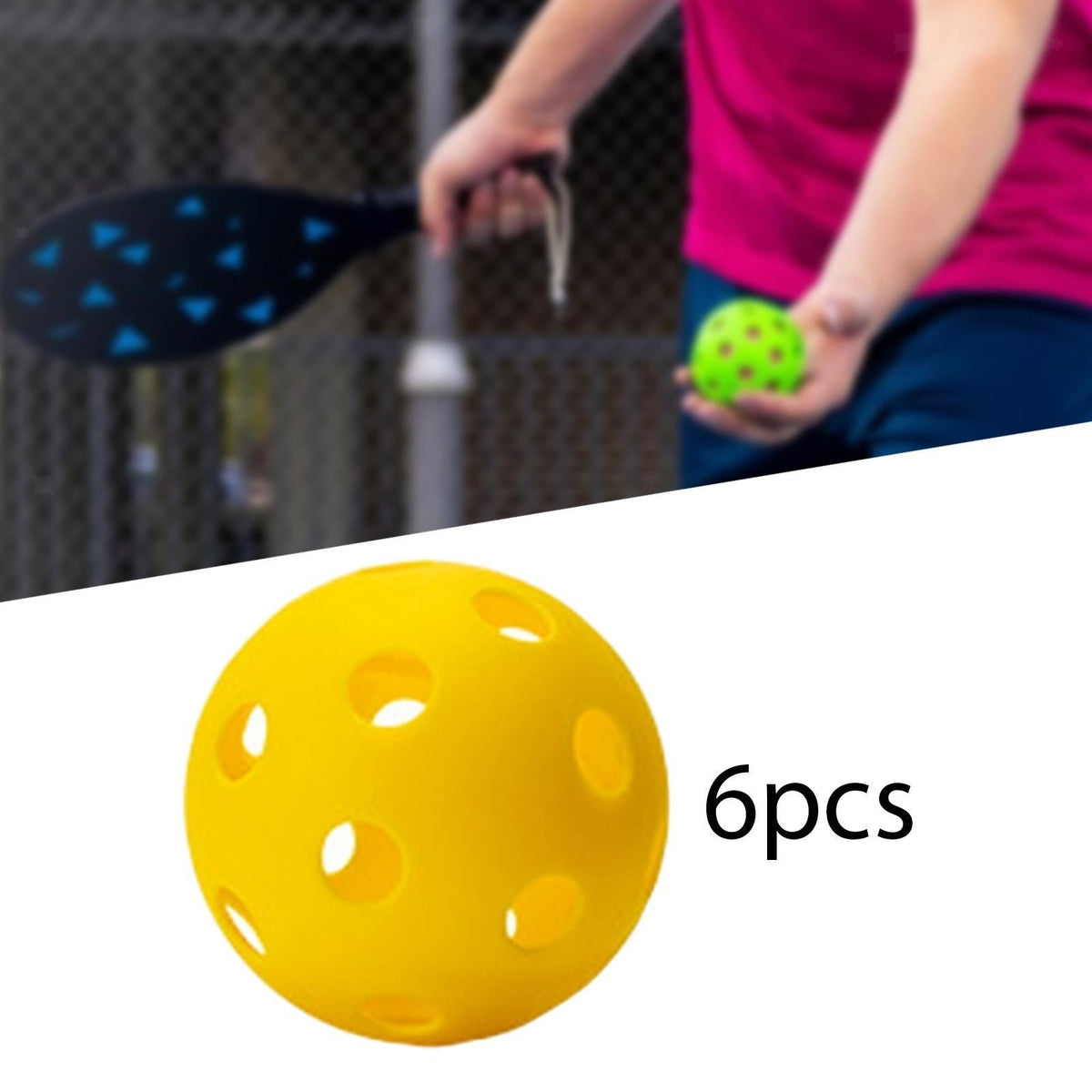 Indoor Pickleball Balls 26 Holes Pickle Balls for Training Tournament Play