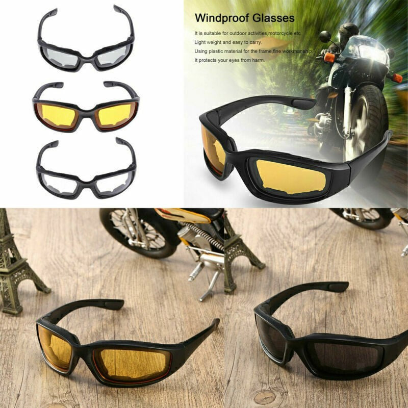 3 Pack UV400 Riding Goggles, Anti Wind Dust Sunglasses for Motorcycle Use