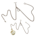 Silver Pocket Watch Chain Classic Antique Present  Men's Accessories