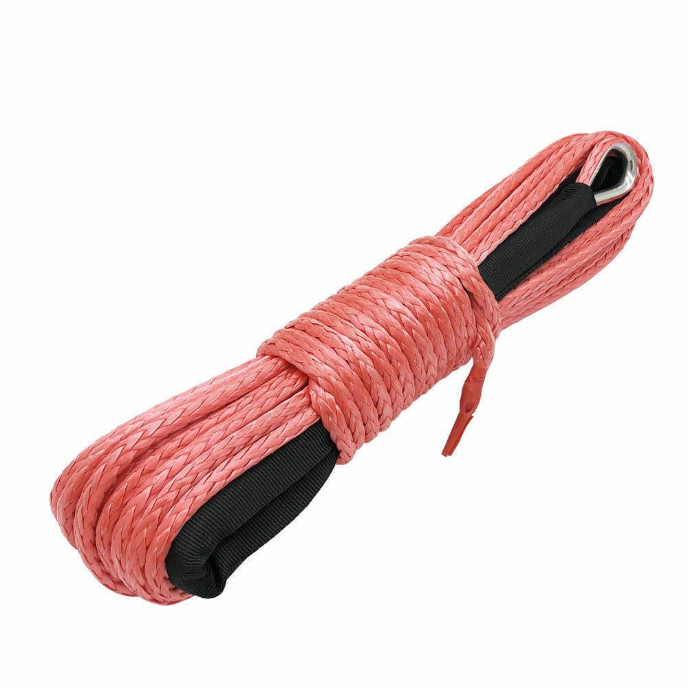 6MM x 15M Synthetic Winch Line Cable Rope 10000 LBS Universal for Car ATV UTV #F