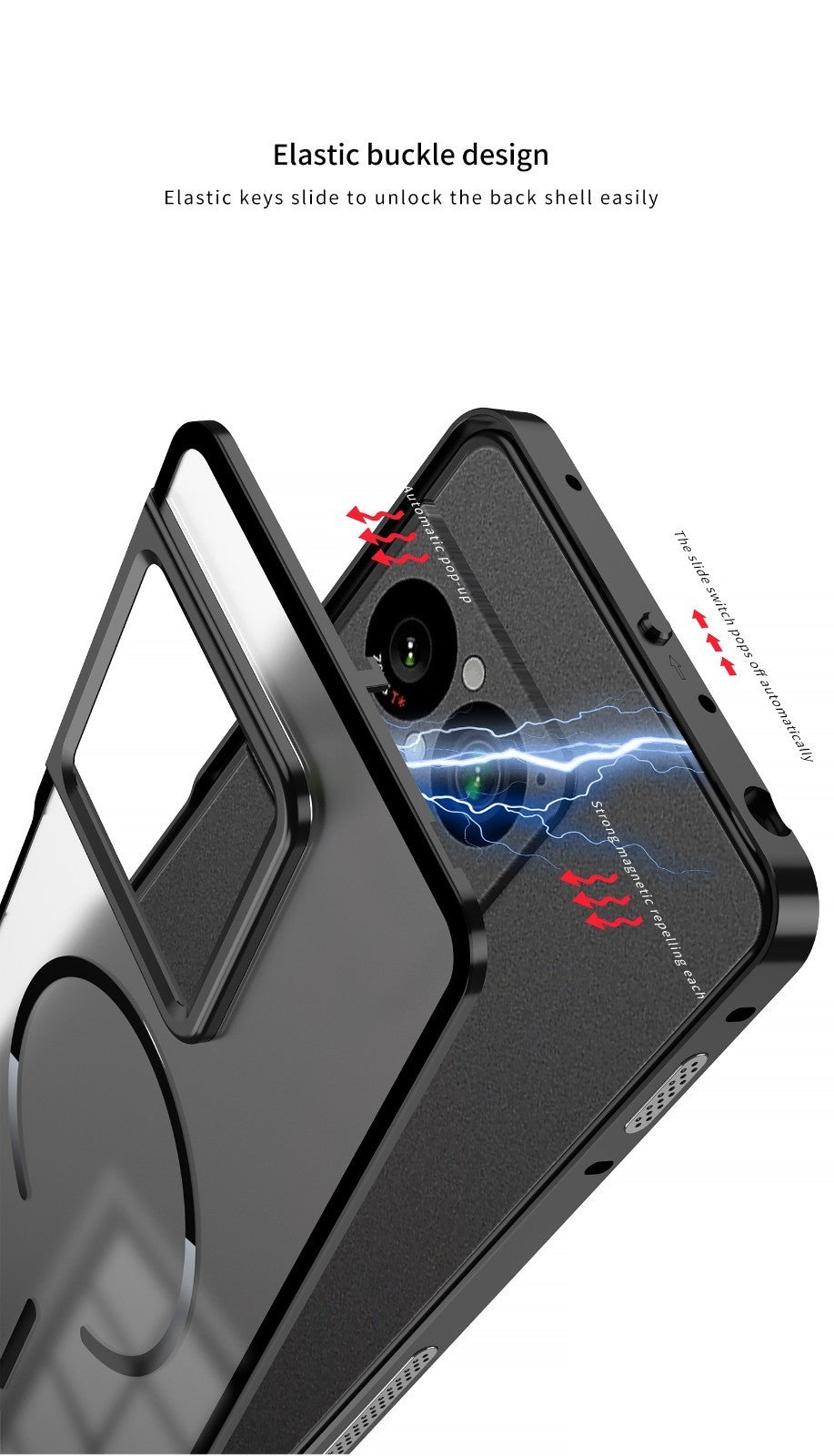 Hybrid Magnetic Metal Bumper Clear Matte Back Case For Sony Xperia 1 VIII 2026