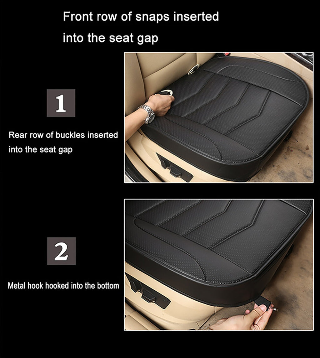 For Mercedes-Benz C-Class Right Driver Side Bottom PU Leather Seat Cover Black