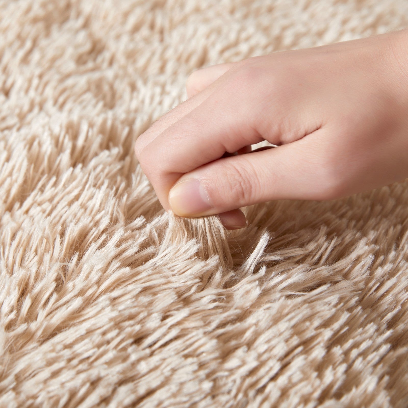 Circle Round Shaggy Rug Living Room Bedroom Carpet Fluffy Rugs Anti Slip Mats