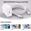 New 80W Oppo Super VOOC Fast Charger & Cable Set – For Reno 13-8 Pro Models