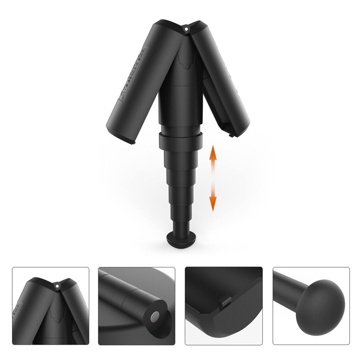 Portable Walking Stick Chair Seat Telescopic Folding Stool Cane Hiking Rest