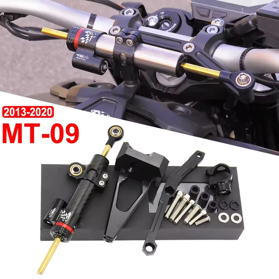 Motorcycle Steering Damper With Bracket Kit For YAMAHA MT-09 FZ09 MT09 2013-2020