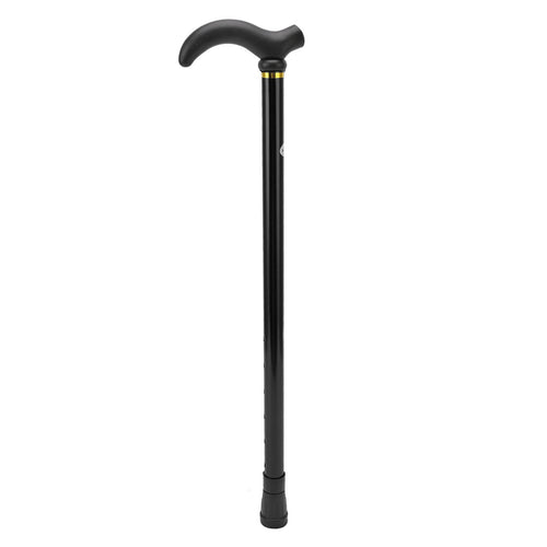 (Black)Adjustable Walking Stick All Terrain Walking Cane For Men Women