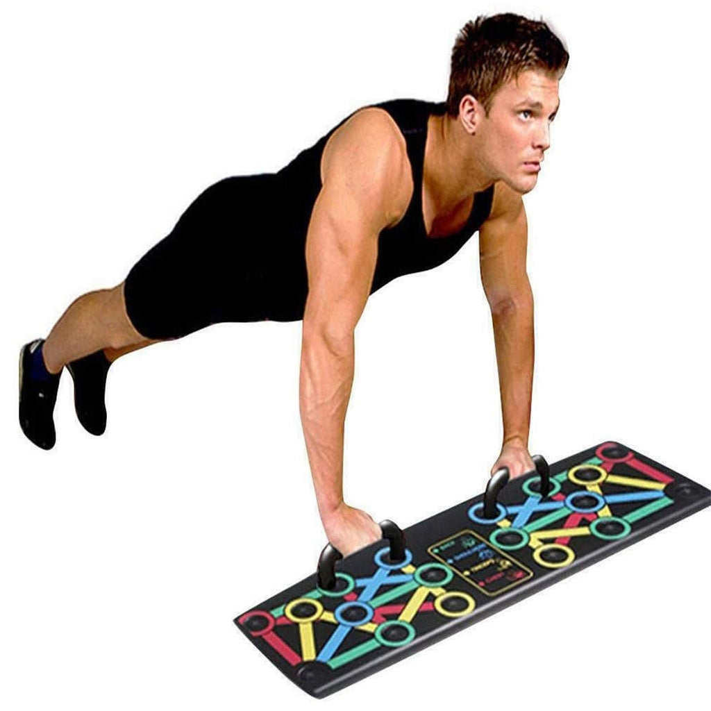 Foldable 14 in 1 Push Up Board Fitness Workout Train Gym Muscle Exercise Press