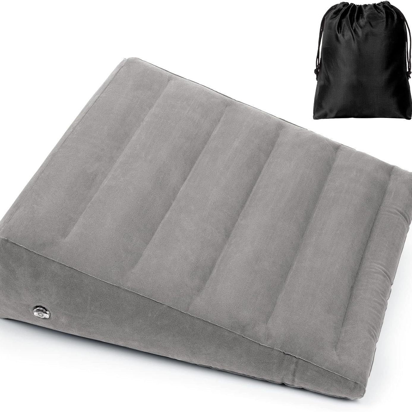 Luxtude Inflatable Wedge Pillow for Sleeping, Back Pain Relief, Travel Support