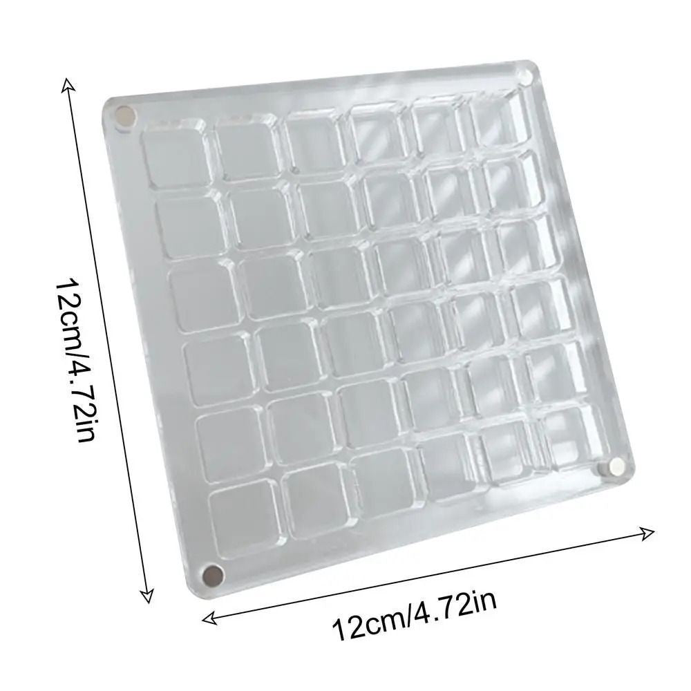 36 Grids Acrylic Magnetic Seashell Display Box Mini Seashell Collection Case