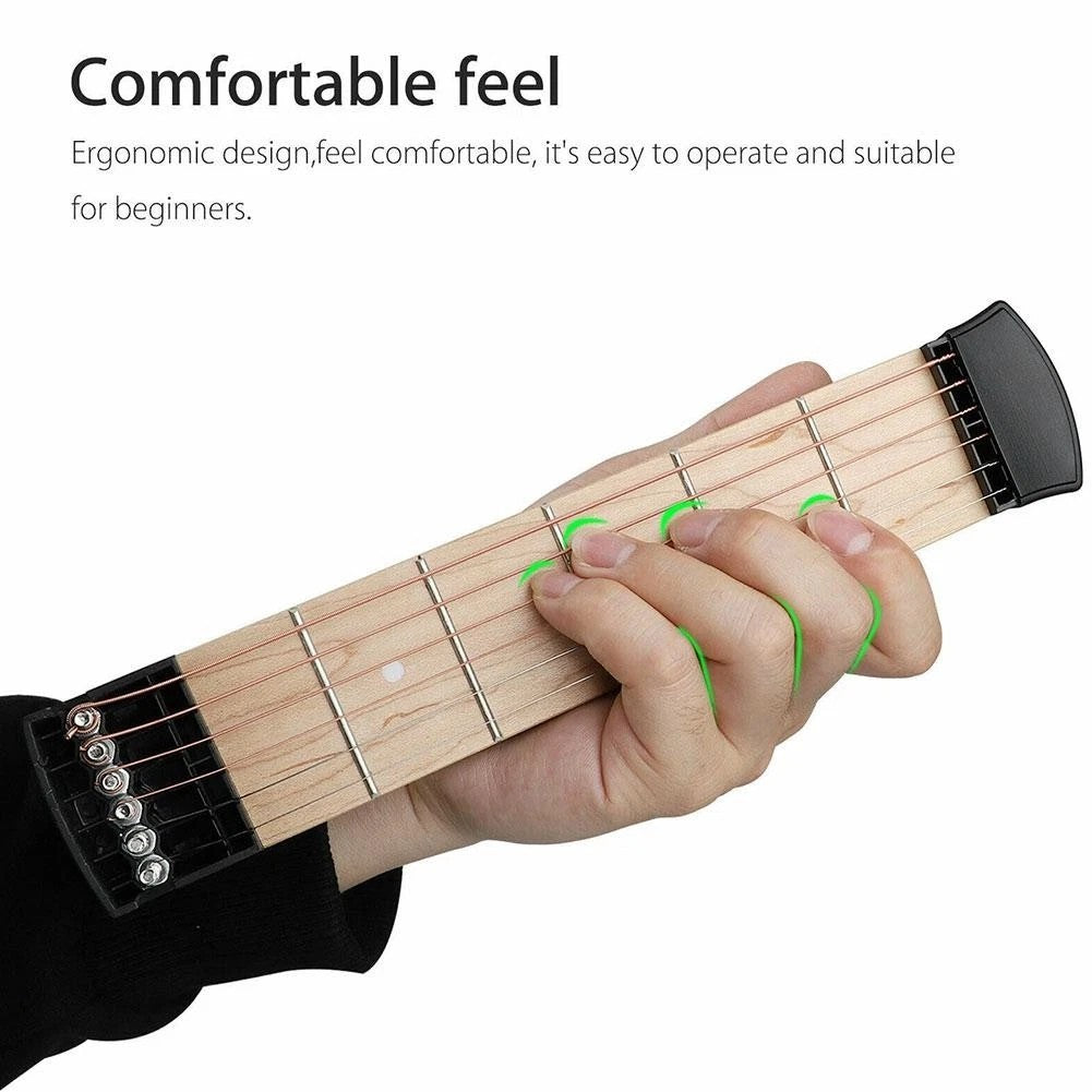 Portable Pocket Guitar 6 Fret Guitar Chord Practice Tool for Beginners Practice