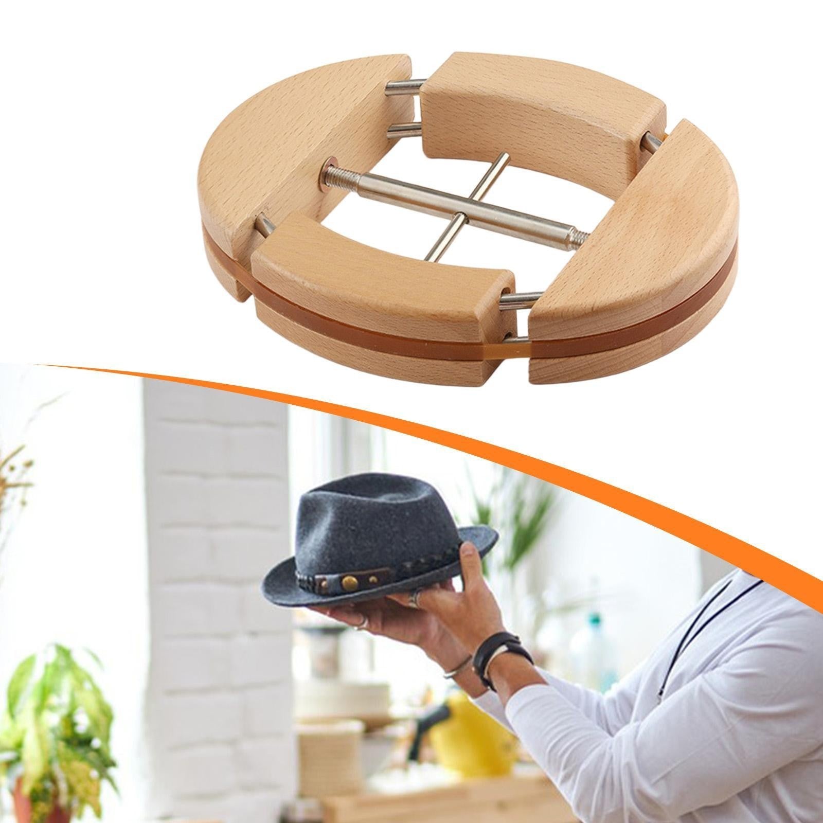 4-way Adjustable Wooden Hat Stretcher Cap Shape Maintainer Premium Fedora Hat Ra