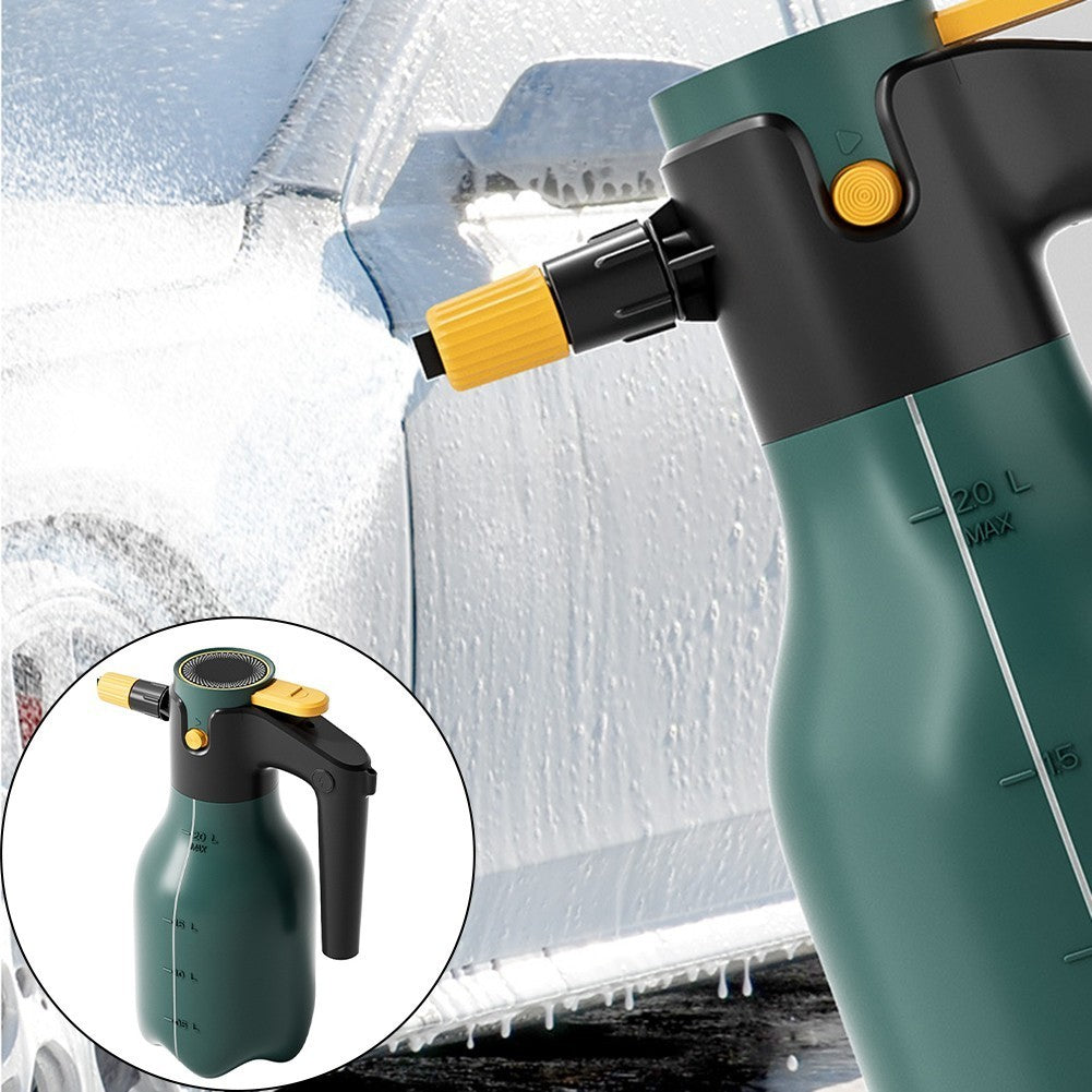 2L Rechargeable Car Wash Foam Sprayer for Vehicles Gardens and Cleaning.*