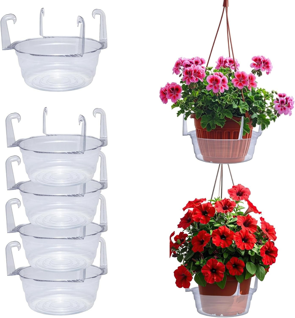 Hanging Basket Saucers for Plants, Saucers for Hanging Baskets