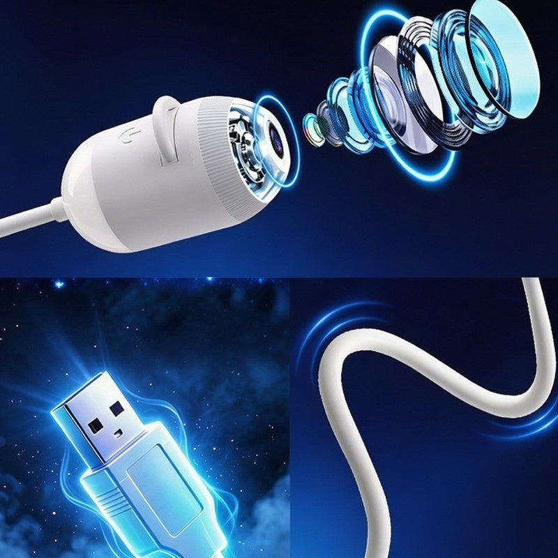2-in-1 Galaxy Projector Night Light USB Projection Lamp with 12 Projection Films