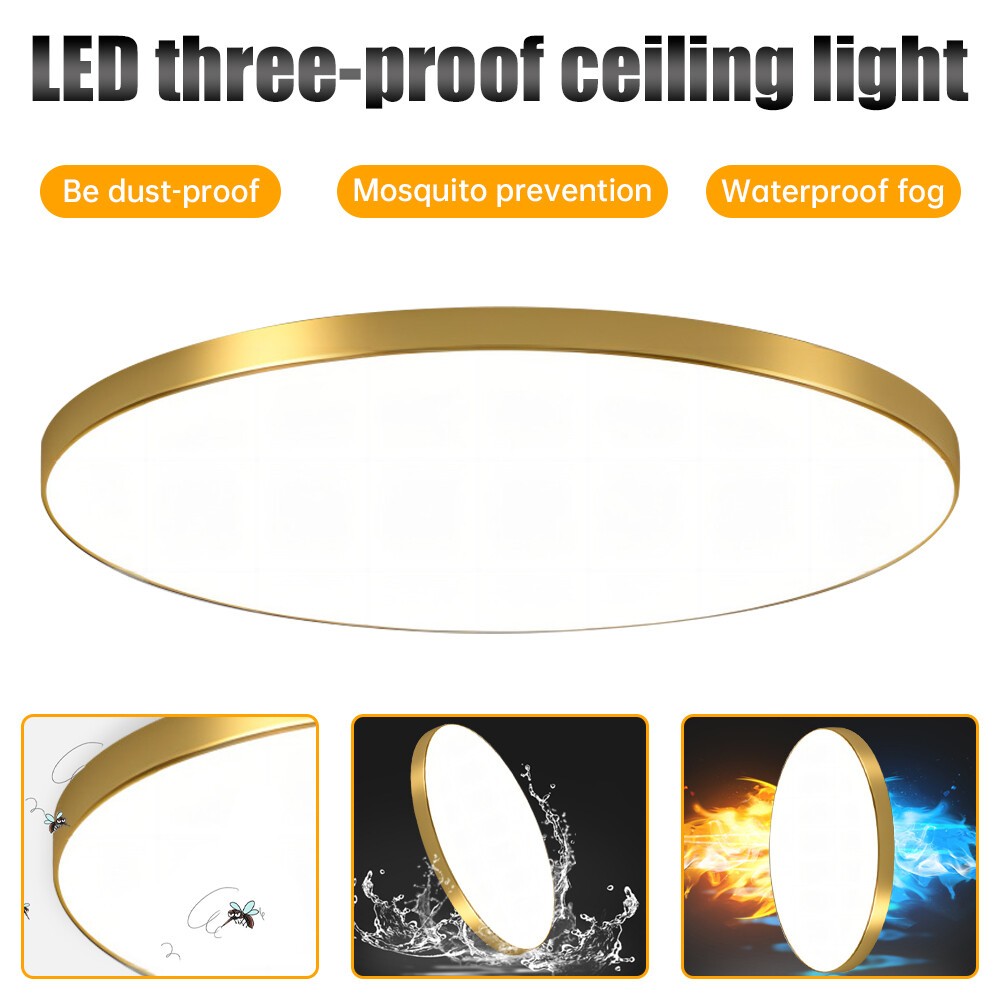 Lights Bathroom Kitchen Living Room Lamp Thin LED Ceiling Light Round Panel Down