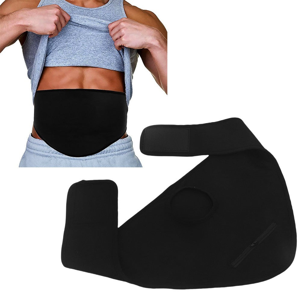 M L XL Stoma Bag Stealth Belt Soft Oxford Fabric Stoma Bag Cover Black UK FAST