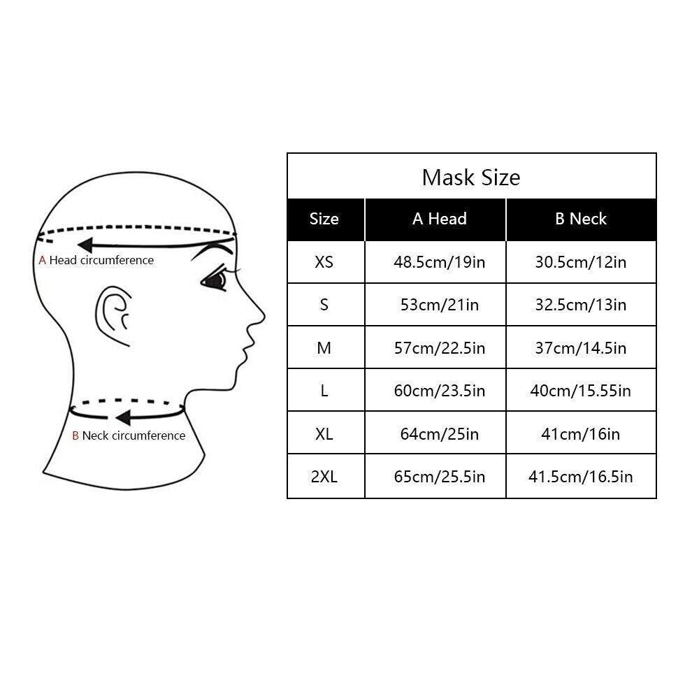 Back Latex Hood Rubber Mask Zipper Party Cosplay Hats UK