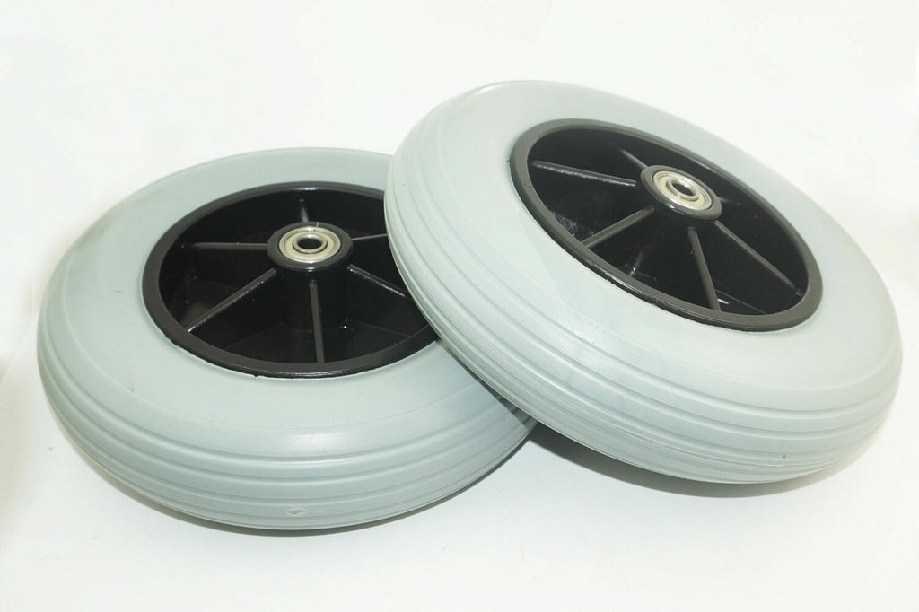 1 pair of 8" Front Castor Wheels for many Standard Wheelchairs 200x50mm
