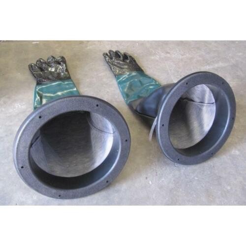 1Pair High-Quality Sandblasting Gloves for Sand Blast Cabinet Blasting 60cm