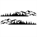 Tree Mountain Forest Vinyl Decal Stickers For Car SUV Truck Side Body 190x32cm