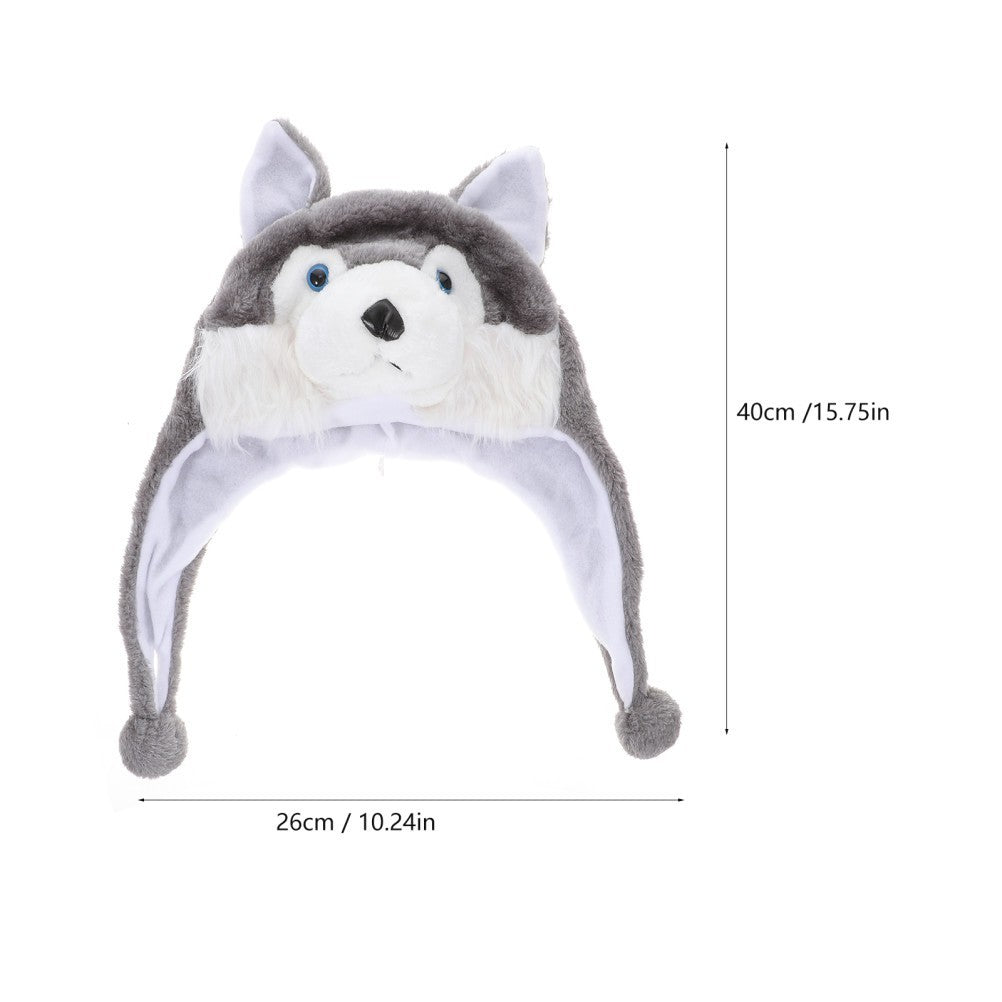Winter Plush Strap Hat Thickened Ear Protective Furry Men Cap Warm