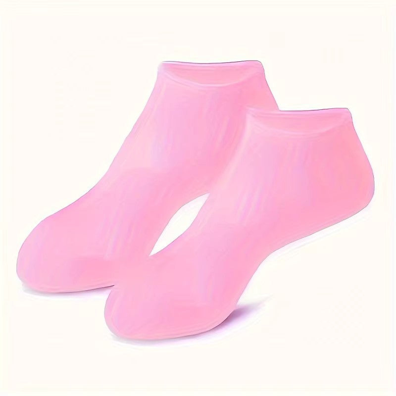 Silicone Gel Socks Moisturizing Dry Cracked Feet Foot Care 2 Pack