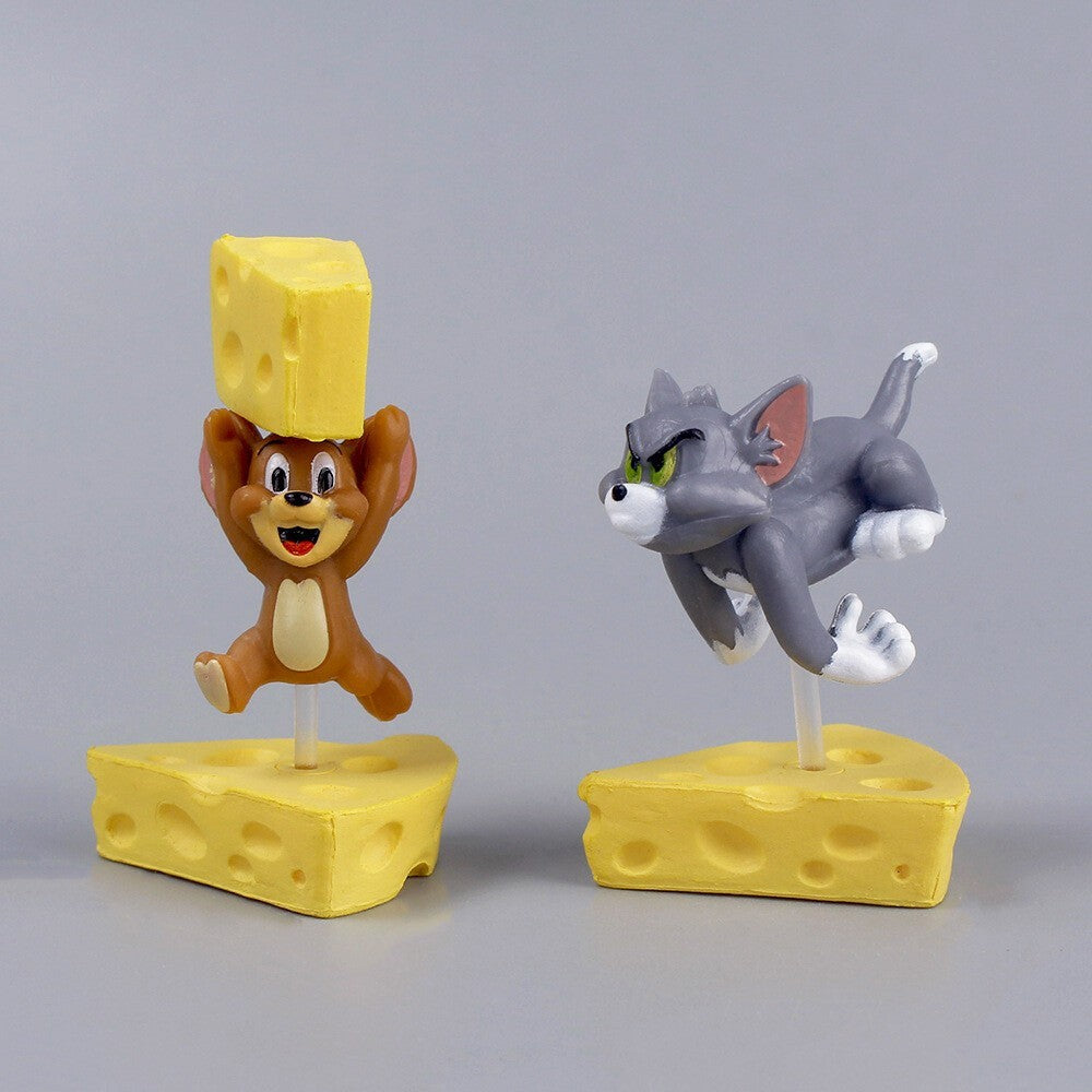 4pcs Anime Tom and Jerry Friends Figures Toy Doll Kids Xmas Gift Cake Topper UK
