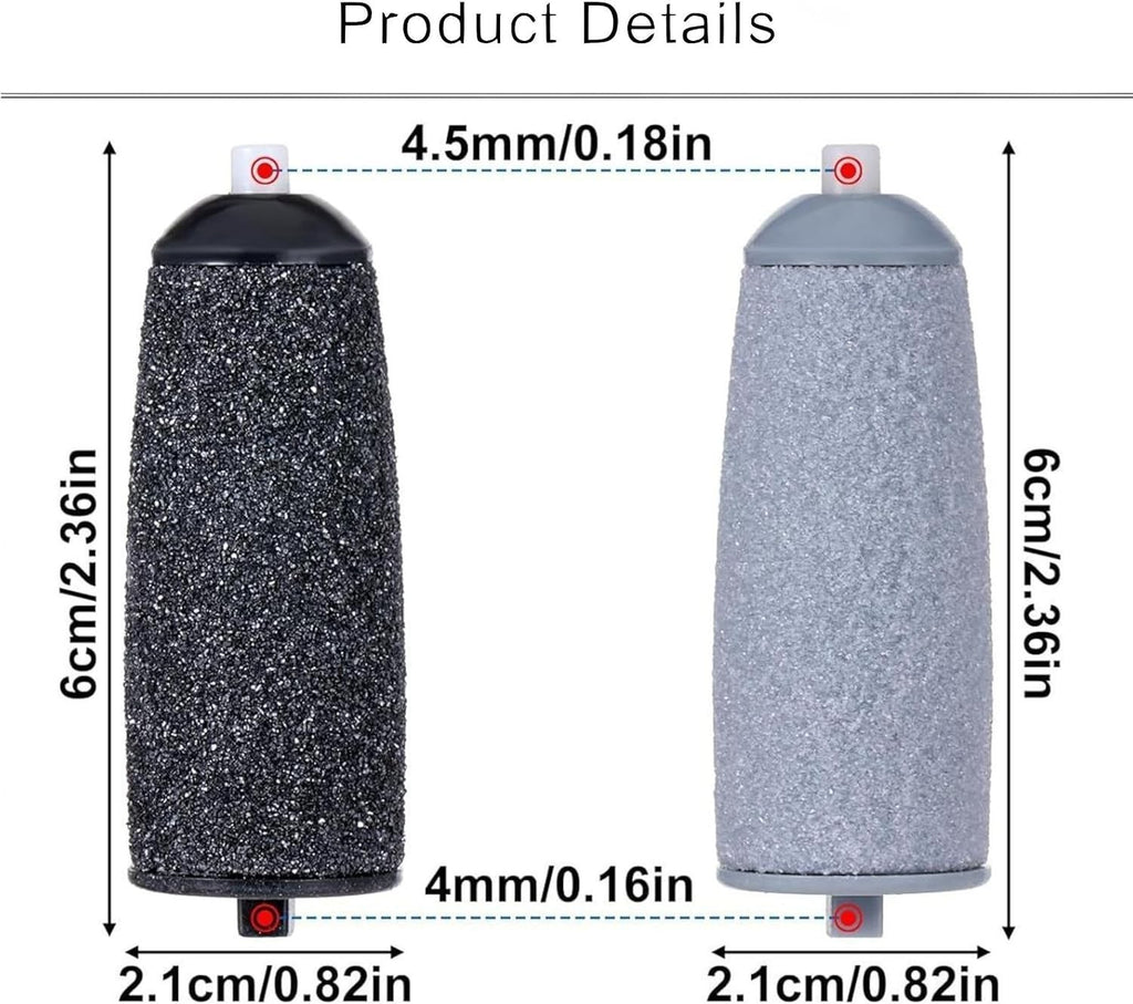 2 PCS Foot File Replacement Rollers for JML NuYou Pedi