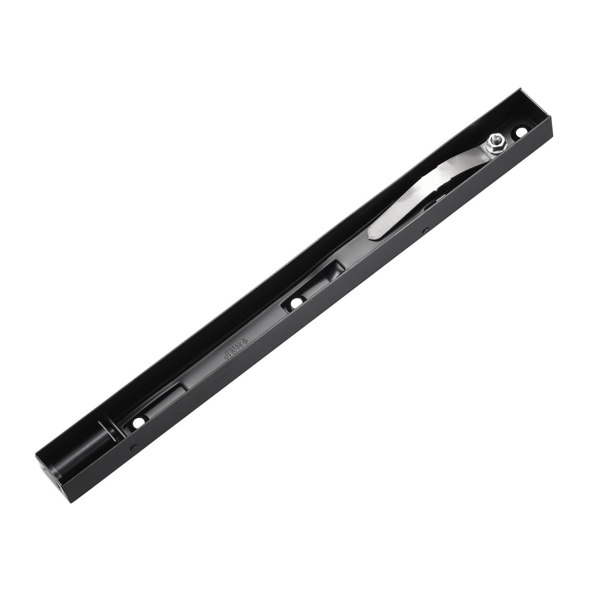 Flush Bolt 10-inch Stainless Steel Door Guard Lever Action Latch Lock 2Pcs Black