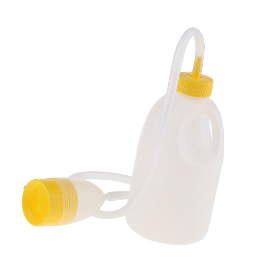 1700ml Reusable Male Bed Pee Urinal Bottle Night Drainage Container Set