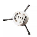 2XGrass Strimmer Head Trimmer Brush Steel Wire Wheel Garden Weed Blade Accessory